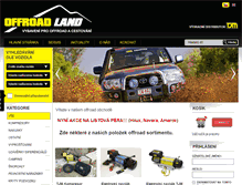 Tablet Screenshot of offroad-land.cz